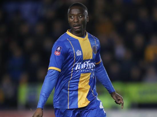 Daniel Udoh nets last-gasp equaliser for Shrewsbury against Burton