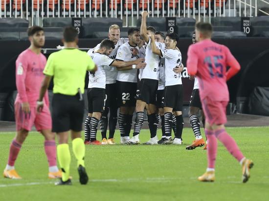Carlos Soler scores hat-trick of penalties as Valencia thrash Real Madrid