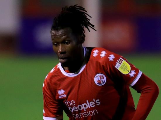 Crawley without suspended David Sesay for Grimsby clash