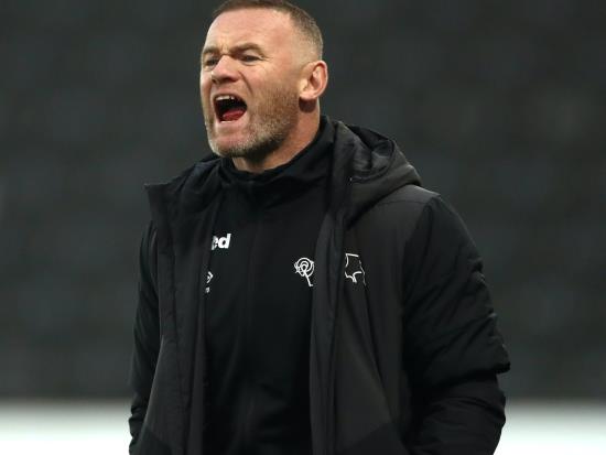 Matt Bloomfield denies Wayne Rooney first win as Derby interim manager