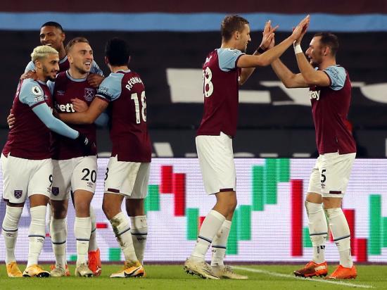 West Ham go fifth after Aston Villa have stoppage-time strike ruled out by VAR