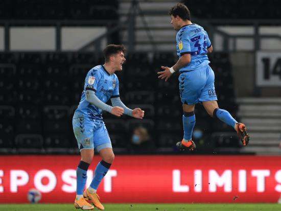 Gustavo Hamer rescues late point as Coventry draw at lowly Derby