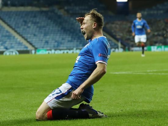 Scott Arfield’s winner sends Rangers into Europa League last 32