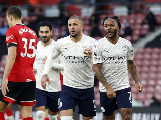 Raheem Sterling strikes as Man City return to winning ways at Southampton