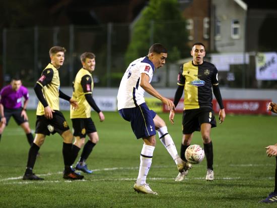 Tottenham score five to end eighth-tier Marine’s FA Cup run