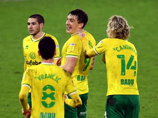 Jordan Hugill scores twice as Norwich move seven points clear with routine win