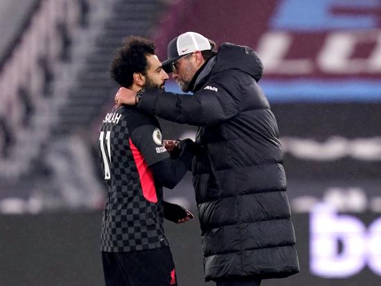 Jurgen Klopp hails Mohamed Salah as he ends league goal drought in Liverpool win