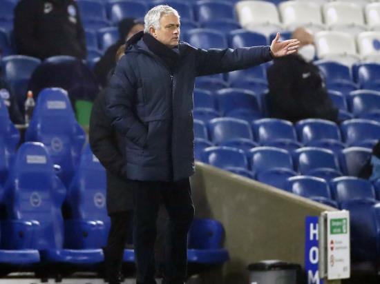 Jose Mourinho points to Tottenham’s fragile confidence after defeat to Brighton