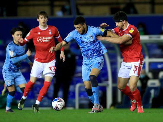 Forest take three points against Coventry after Michael Rose scores own goal