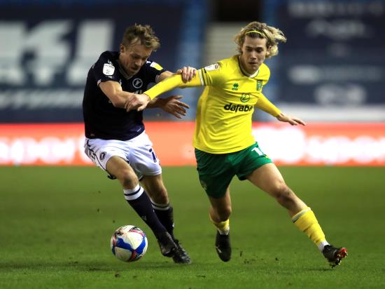 Norwich hold on for point as Millwall miss last-gasp sitter