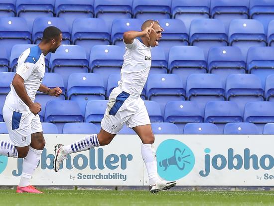 Five in a row for Tranmere as James Vaughan double helps see off Port Vale