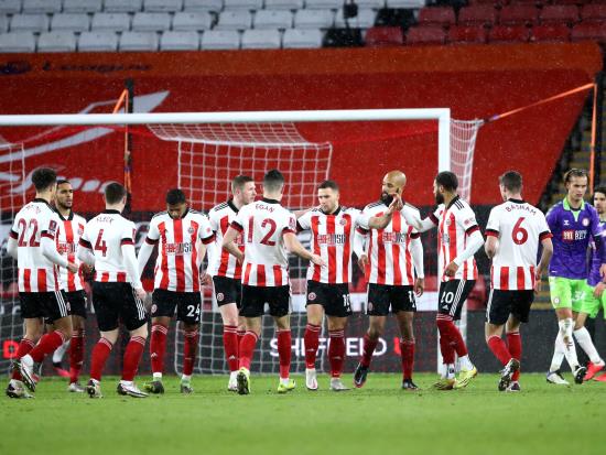 Billy Sharp sends Sheff Utd into FA Cup quarter-finals as Alfie Mawson sees red