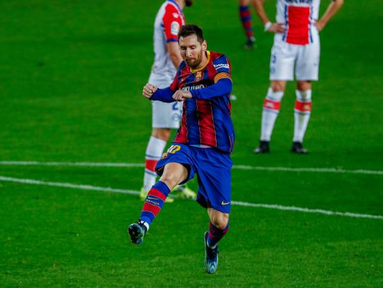 Lionel Messi marks appearance landmark with two goals in Barcelona win