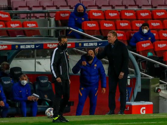 Ronald Koeman encouraged by Barcelona’s form ahead of Champions League tie