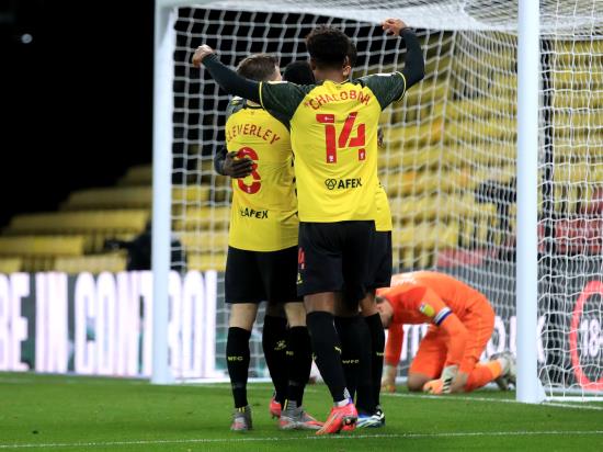 Watford improve promotion prospects with home defeat of Derby