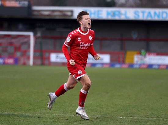 James Tilley snatches added-time winner for Crawley against Colchester