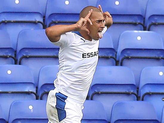 James Vaughan earns Tranmere victory in five-goal thriller