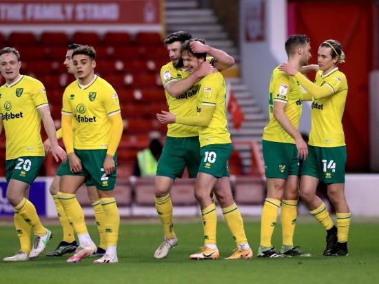 Nine-in-a-row for leaders Norwich with comfortable win at Nottingham Forest