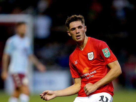 Callum Ainley could miss out for Crewe against Oxford