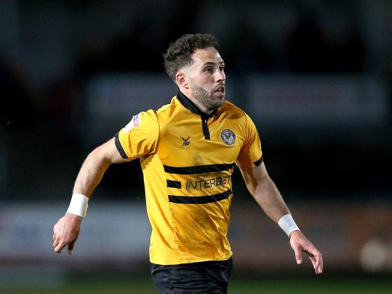 Exeter loanee Robbie Willmott sits out League Two clash with parent club Newport