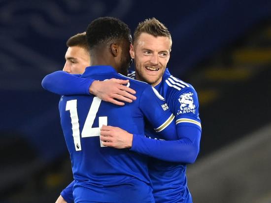 Jamie Vardy ends goal drought as Leicester boost top-four bid with West Brom win