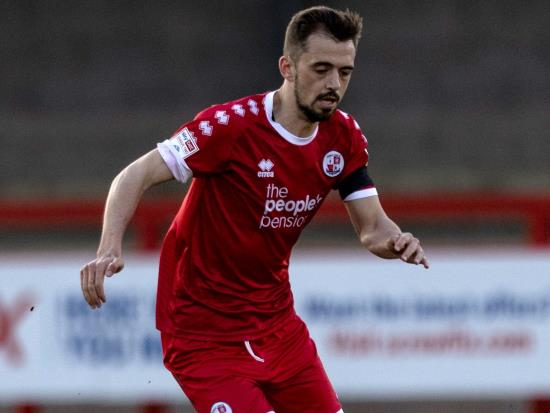 Jack Powell’s stoppage-time equaliser earns Crawley a point in six-goal thriller