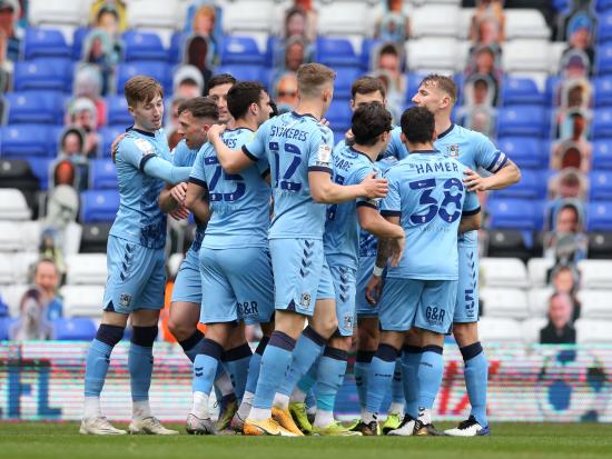 ‘Brilliant’ Coventry delight Mark Robins in final St Andrew’s outing