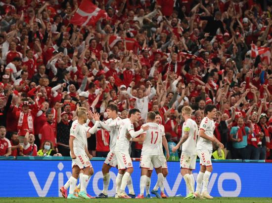 Russia 1 - 4 Denmark: Denmark book last-16 meeting with Wales after beating Russia in Copenhagen