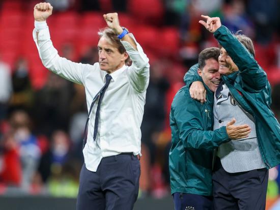 Delighted Roberto Mancini urges Italy to rest up for final push