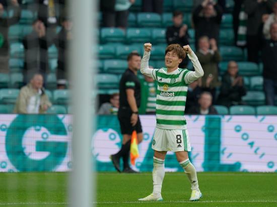 Kyogo Furuhashi scores a debut hat-trick as Celtic dominate Dundee