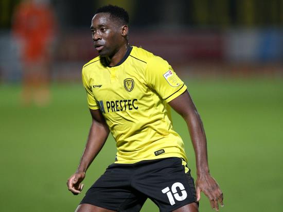 Lucas Akins likely to continue up front for Burton’s cup tie against Oxford