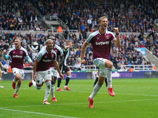 West Ham hit back to put four past Newcastle
