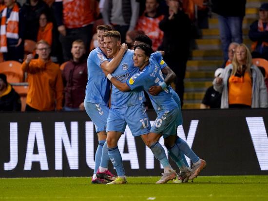 Viktor Gyokeres fires Coventry to victory over Blackpool