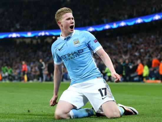 Manchester City will be without Kevin De Bruyne against Arsenal