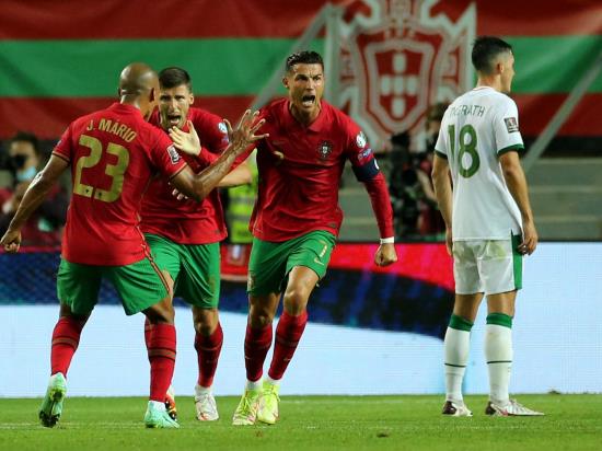 Portugal 2 - 1 Republic of Ireland: Cristiano Ronaldo breaks international goals record to crush Ireland hopes