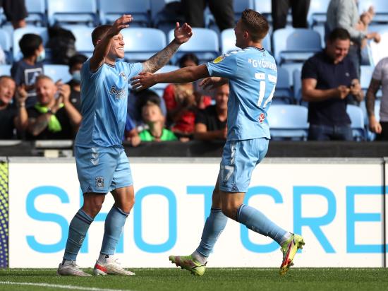 Coventry win at home again as Martyn Waghorn breaks duck