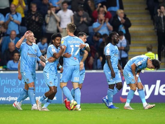 Viktor Gyokeres helps Coventry beat Cardiff to stay perfect at home