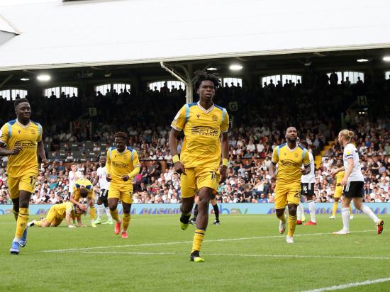 Ovie Ejaria’s brilliant brace for Reading sees Fulham slip up at home