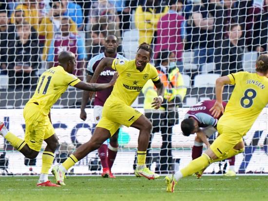 Yoane Wissa scores last-gasp winner as Brentford stun West Ham at London Stadium
