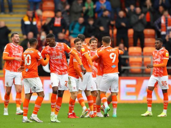 Blackpool continue good run with derby victory over Blackburn