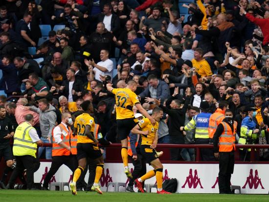 Wolves stage stunning fightback to beat Aston Villa with three late goals