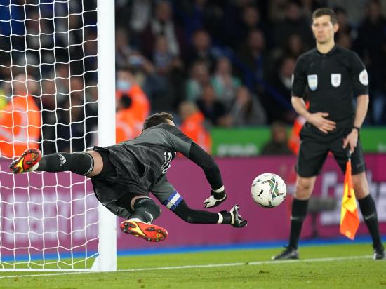 Leicester through to last eight after beating Brighton on penalties