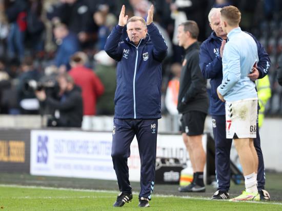 ‘Let’s get to 50 points’ – Mark Robins dismisses talk of promotion for Coventry