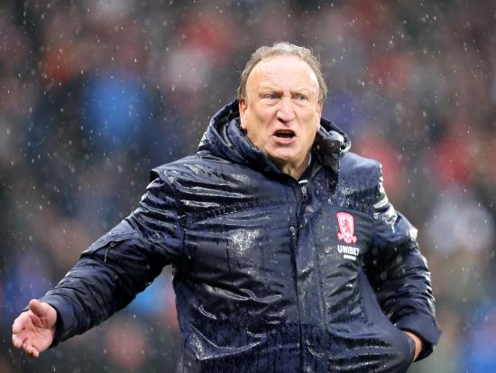 Neil Warnock left frustrated as Middlesbrough suffer a disappointing defeat