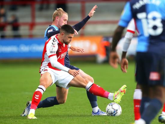 Fleetwood fight back to earn draw with Wycombe