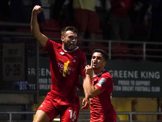 Aaron Drinan sends Leyton Orient into FA Cup second round at Ebbsfleet’s expense