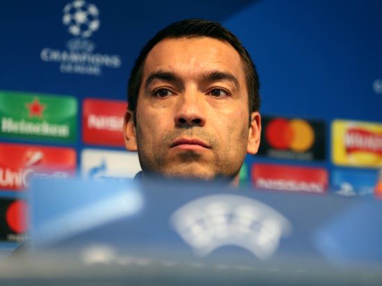 Giovanni Van Bronckhorst to watch from the stands as Rangers face Hibs in semi