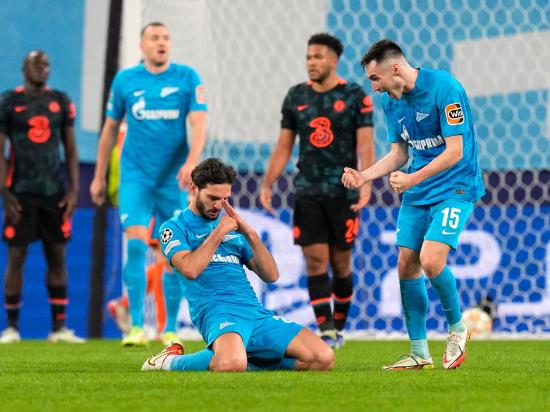 Magomed Ozdoev nets at the death as Chelsea held to draw at Zenit St Petersburg