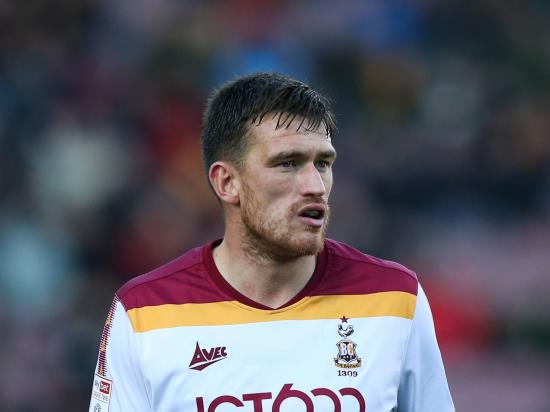 Andy Cook among Bradford absentees for Sutton clash