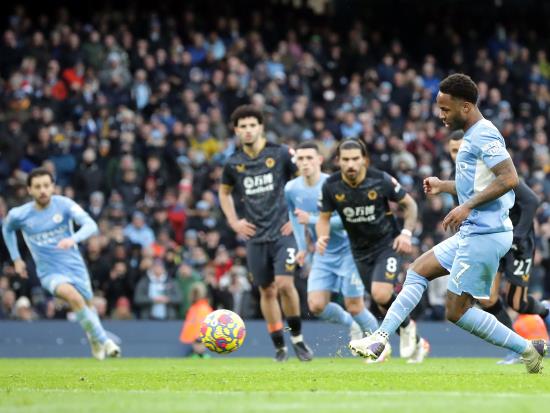 Manchester City 1 - 0 Wolverhampton Wanderers: Raheem Sterling’s landmark goal earns Manchester City victory over 10-man Wolves